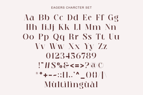 Eagers Elegant And Modern Serif