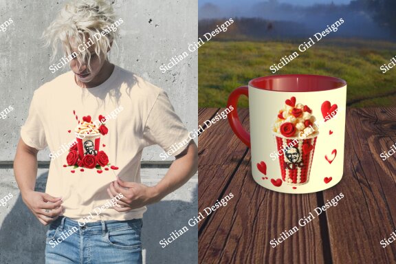 Pack Of 37 Clipart - Crochet KFC For Valentine's Day Vol.01