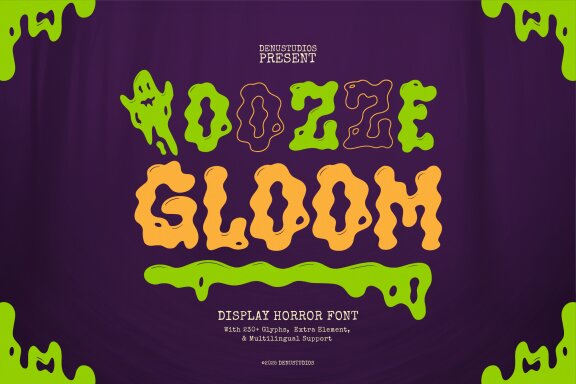Ooze Gloom | Display Horror Font