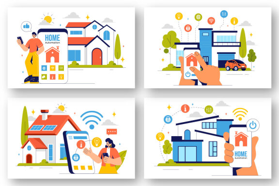 9 Smart Home Automation Illustration 