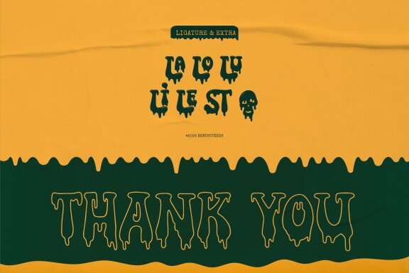 Weirdo Slimmy | Dripping Horror Font