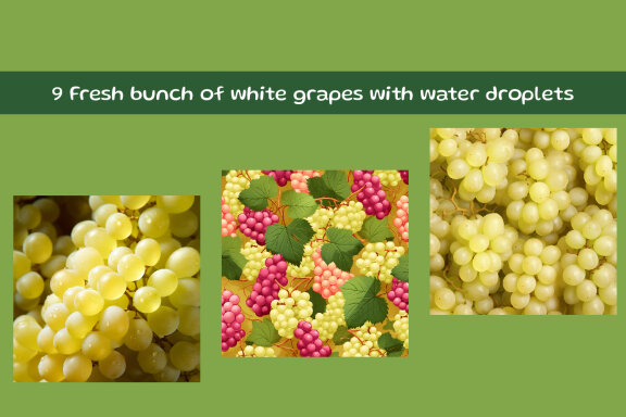 Fresh bunch of grapes with water droplets