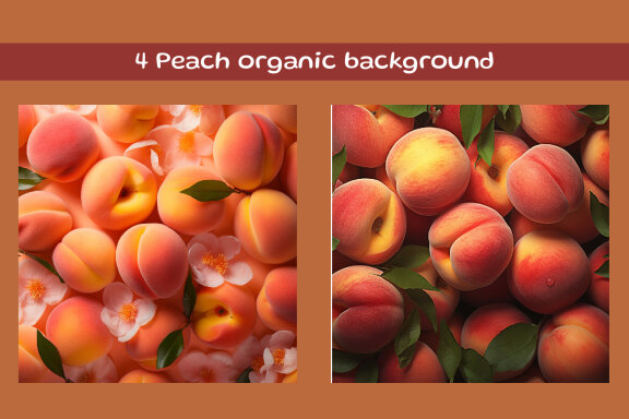 Peach organic background