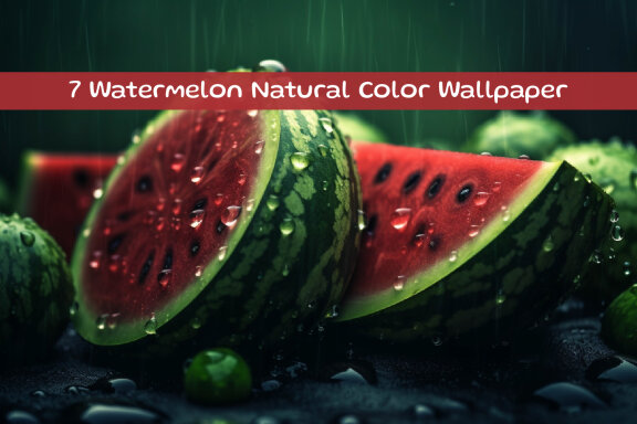 Watermelon Natural Color Wallpaper