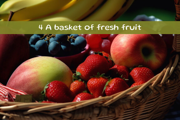 A basket of fresh fruit