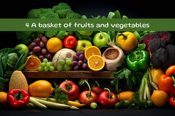 A basket of fruits and vegetables