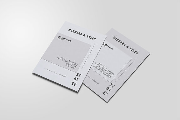 Perspective Invitation Card Mockup