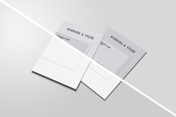 Perspective Invitation Card Mockup