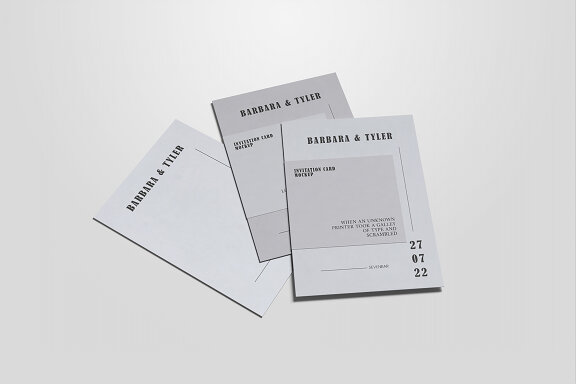 Clean Invitation Card Mockup