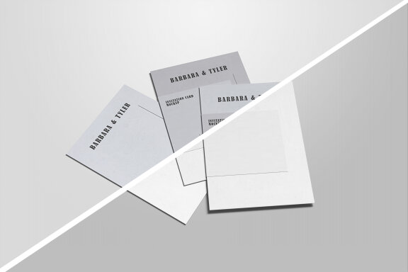 Clean Invitation Card Mockup