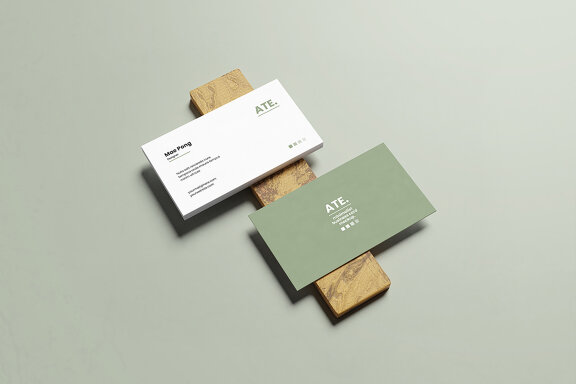 Perspective Business Card Mockup