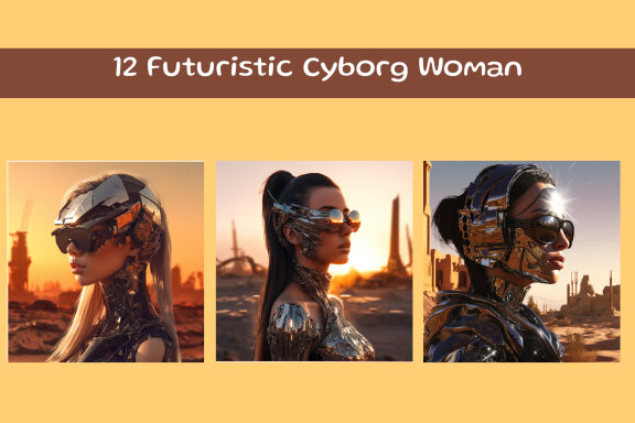 Futuristic Cyborg Woman