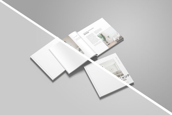 Multi Square Magazine Mockup