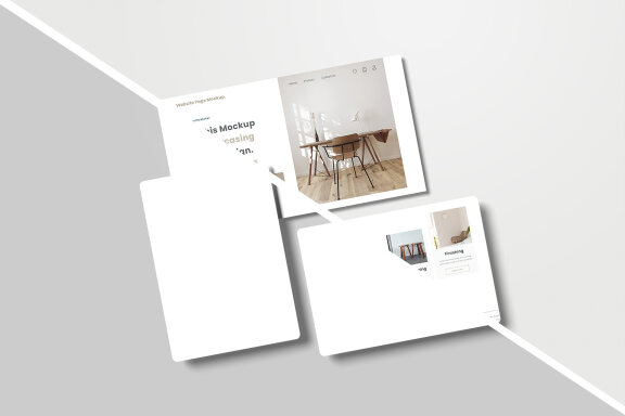 UI Website Presentation Pages Mockup