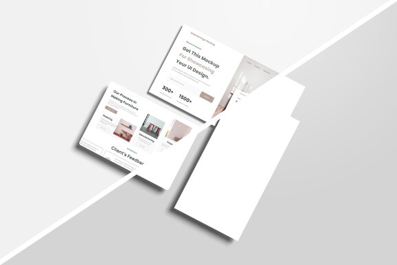 Perspective UI Website Presentation Mockup