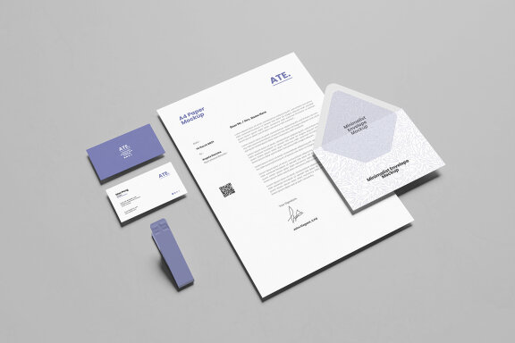 Perspective Stationery Mockup