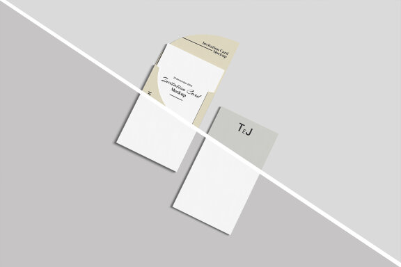 Mini Invitation Card Mockup