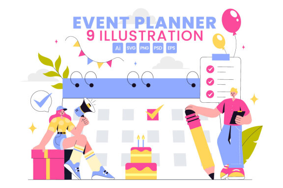 9 Event Planning Illustration