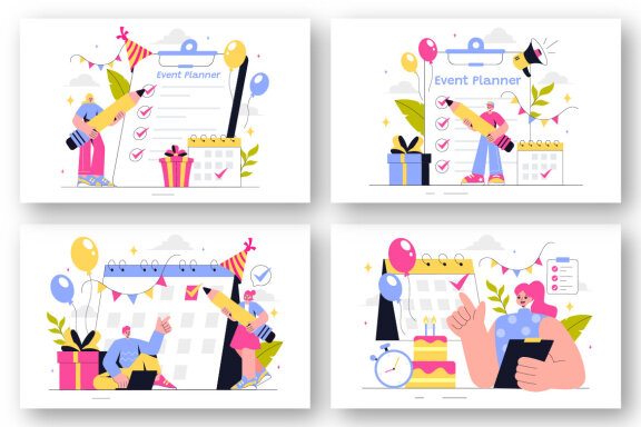 9 Event Planning Illustration