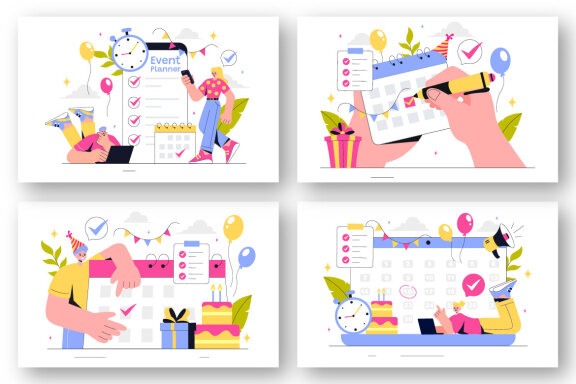 9 Event Planning Illustration