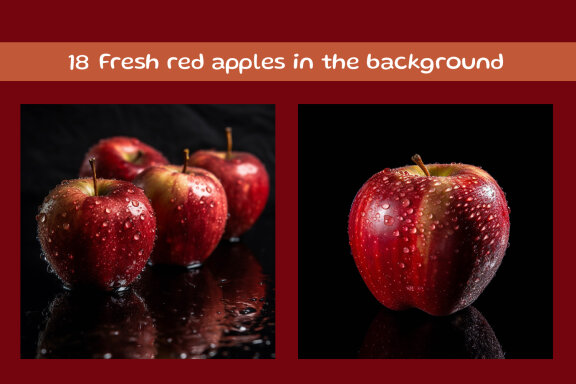 Fresh yellow apples in the background