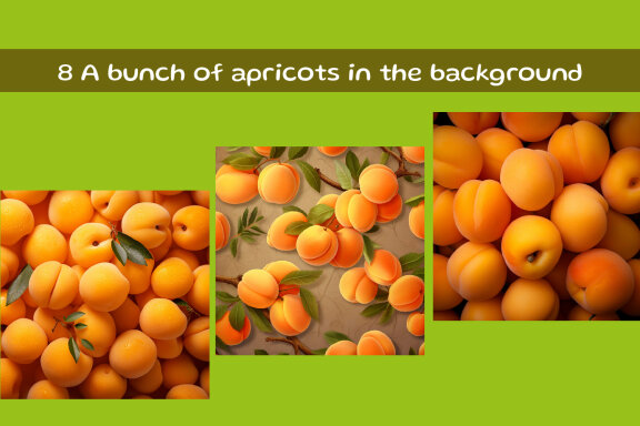 A bunch of apricots in the background