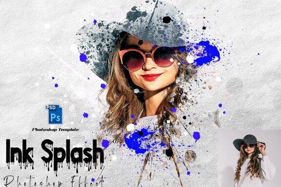 Ink Splash Photoshop Effect