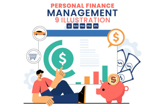 9 Personal Finance Management Illustration