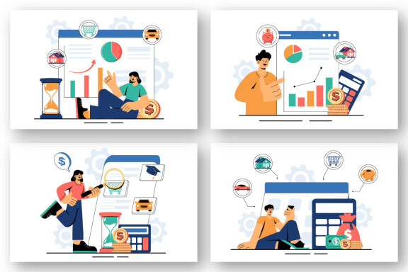 9 Personal Finance Management Illustration