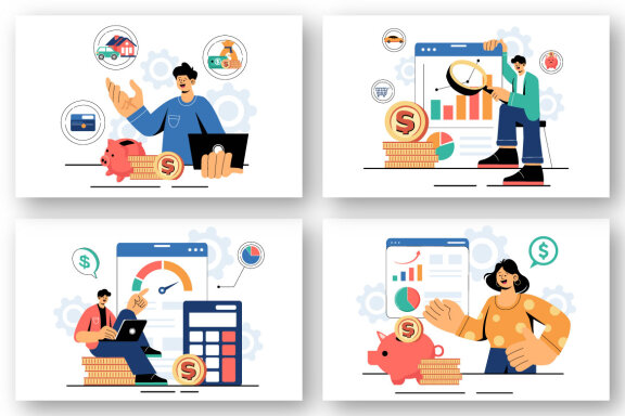 9 Personal Finance Management Illustration