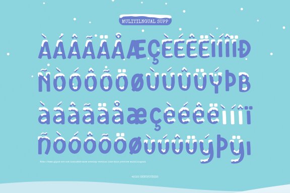 Frozen Caps | Cute Snow Overlay