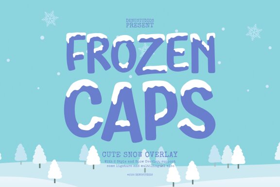 Frozen Caps | Cute Snow Overlay