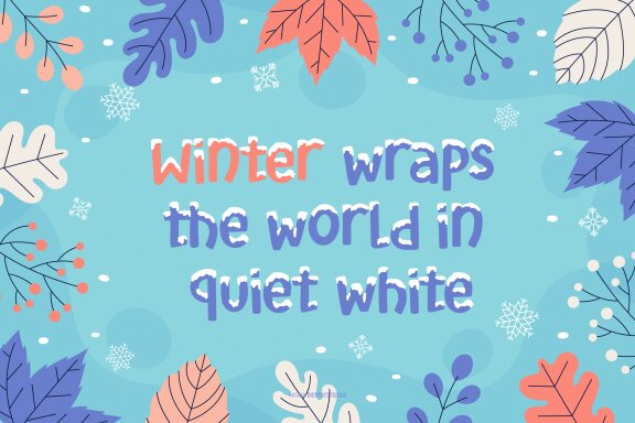 Frozen Caps | Cute Snow Overlay
