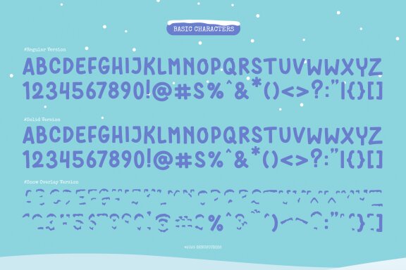 Frozen Caps | Cute Snow Overlay