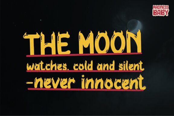 Madness Baby | Evil Cute Font
