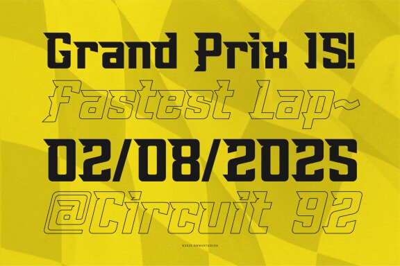 Amang Racing | Bold Racing Font