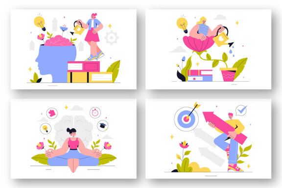 9 Self Improvement Illustration