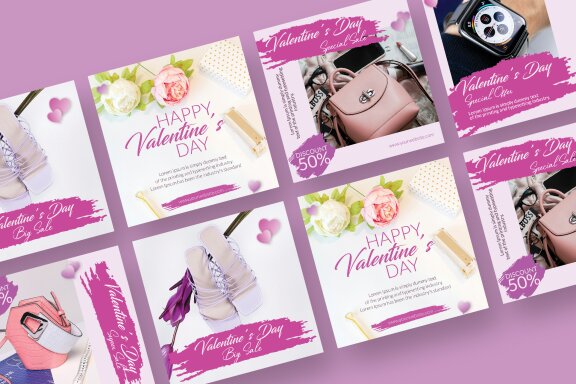 Valentine Sale - FREE Instagram Template