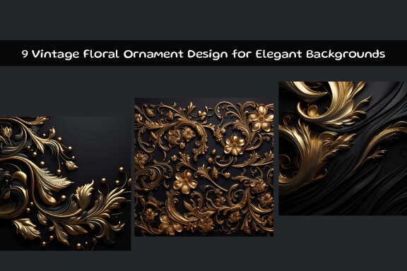 Vintage Floral Ornament Design for Elegant Backgrounds