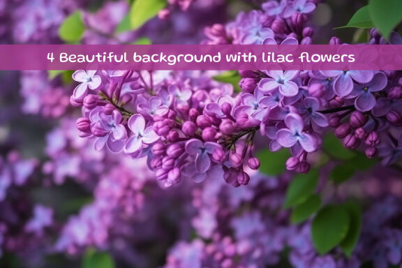 Beautiful background with lilac flowers