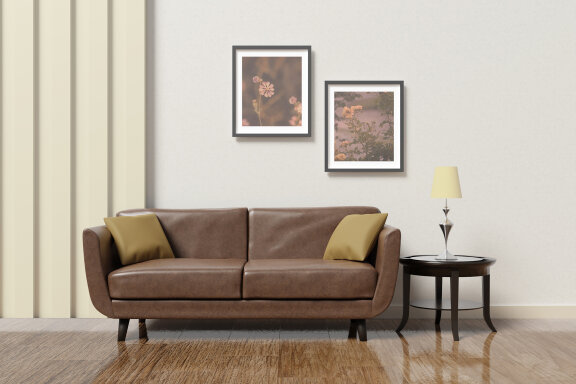 Minimalist Frame Mockup in Living Room