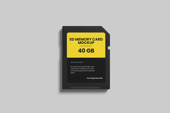 SD Memory Card Mockup