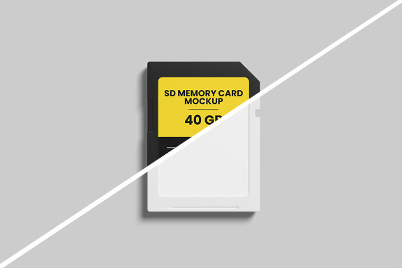 SD Memory Card Mockup