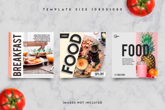 9 food instagram post template