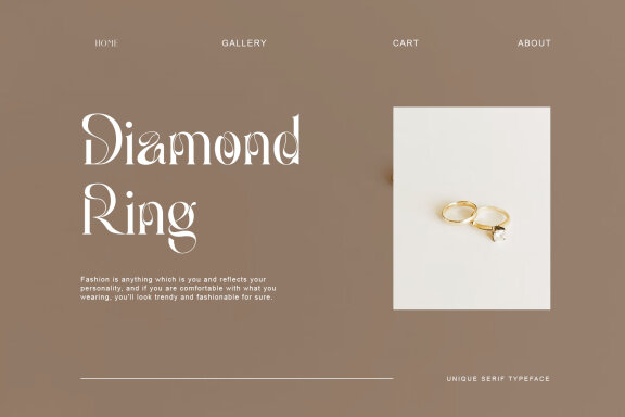 Gafio Unique Serif Typeface