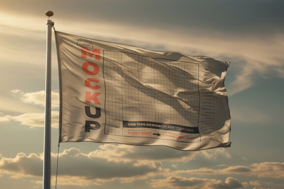 Realistic Waving Flags Mockups