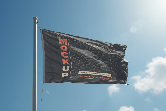 Realistic Waving Flags Mockups