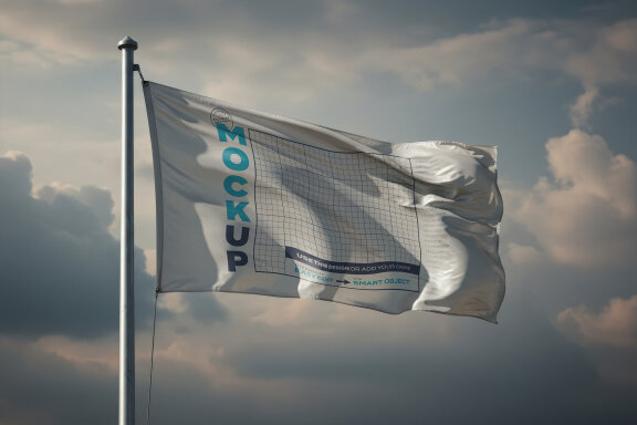 Realistic Waving Flags Mockups