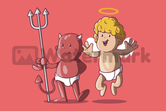 Angel and Devil!