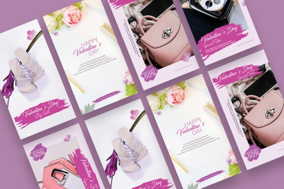 Valentine Sale - Instagram Story Template